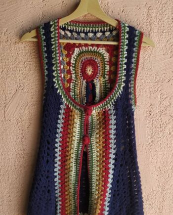 Vintage Handmade Wool 70s Waistcoat