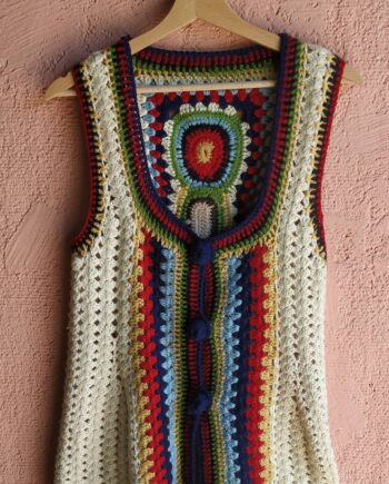 Vintage Handmade Wool 70s Waistcoat