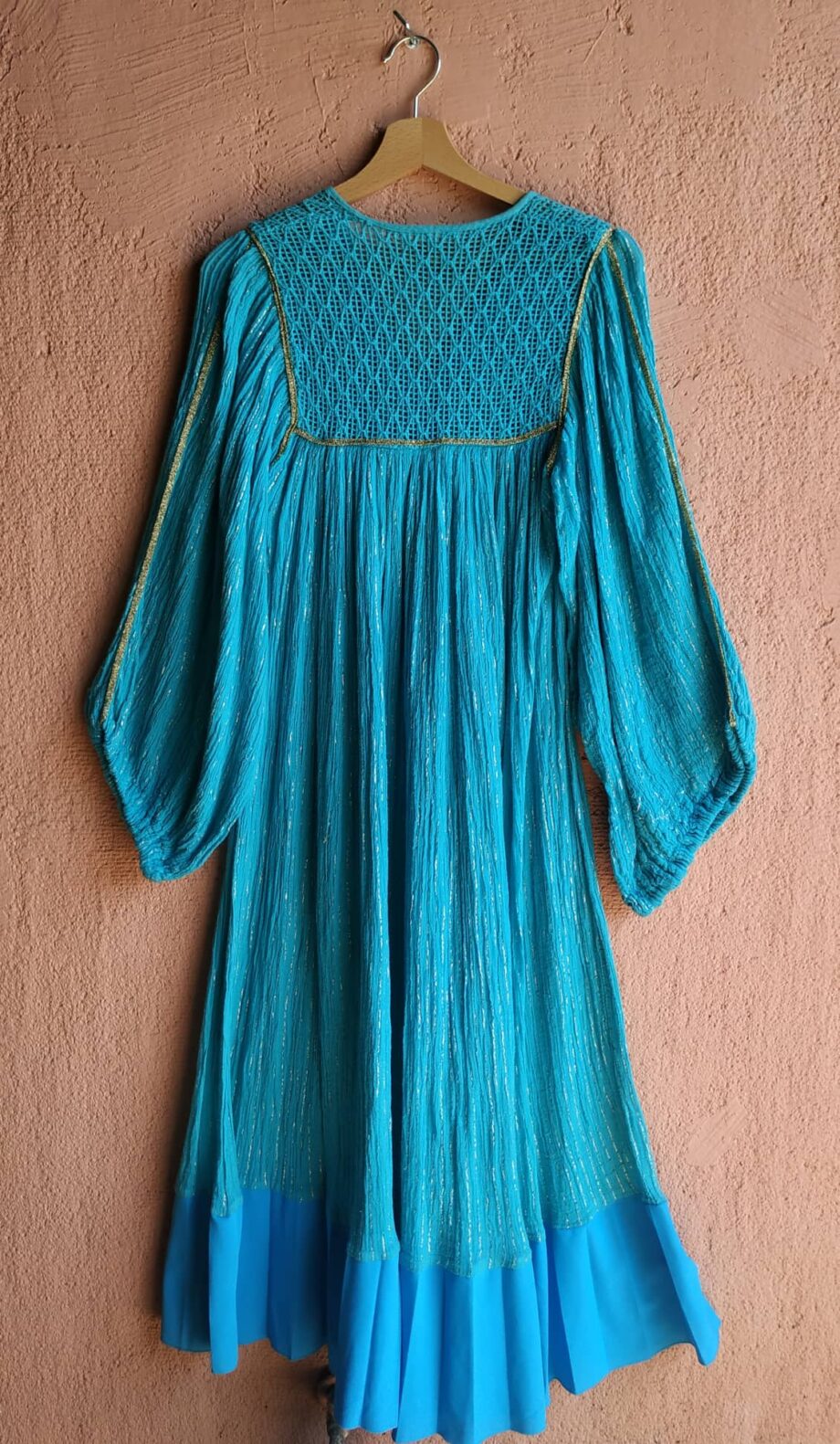 Vintage Greek Cotton Lurex Dress 1