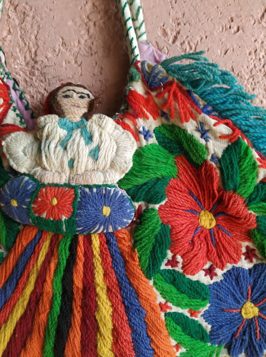 Vintage Handmade Folk Mexican Bag 2