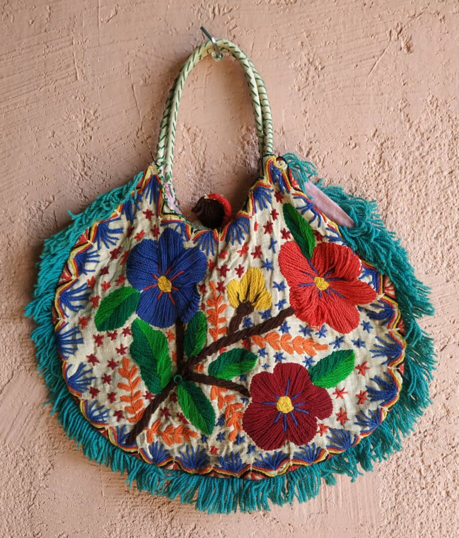 Vintage Handmade Folk Mexican Bag 1