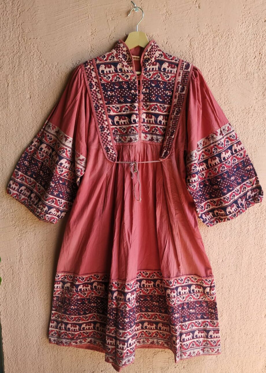 Vintage Indian Gauze Cotton Dress