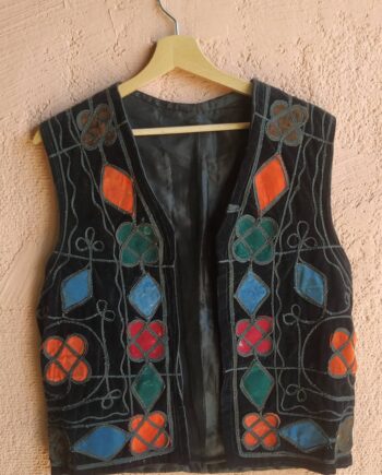 Vintage Afghan Handmade Waistcoat