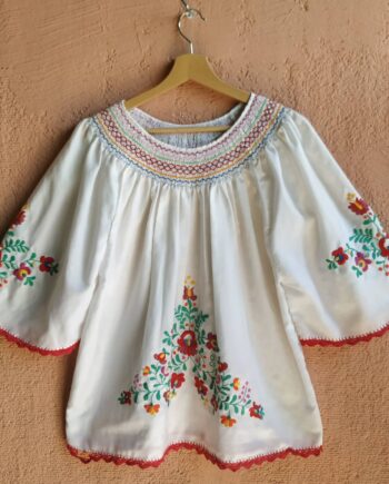 Vintage Folk Hand Embroidered Top