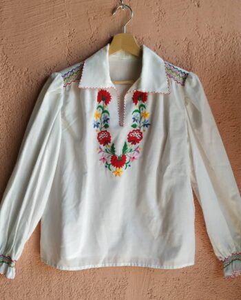 Vintage Folk Embroidered Top