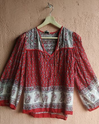 Vintage Indian Gauze Cotton Top