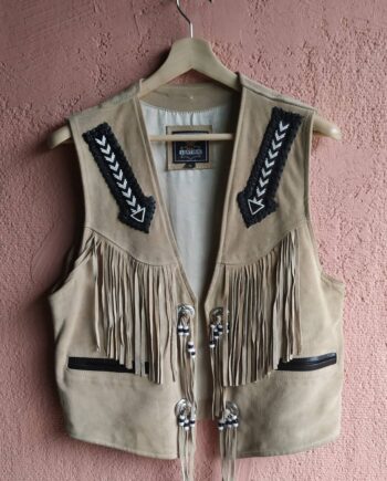 Vintage Native Suede Fringe Waistcoat