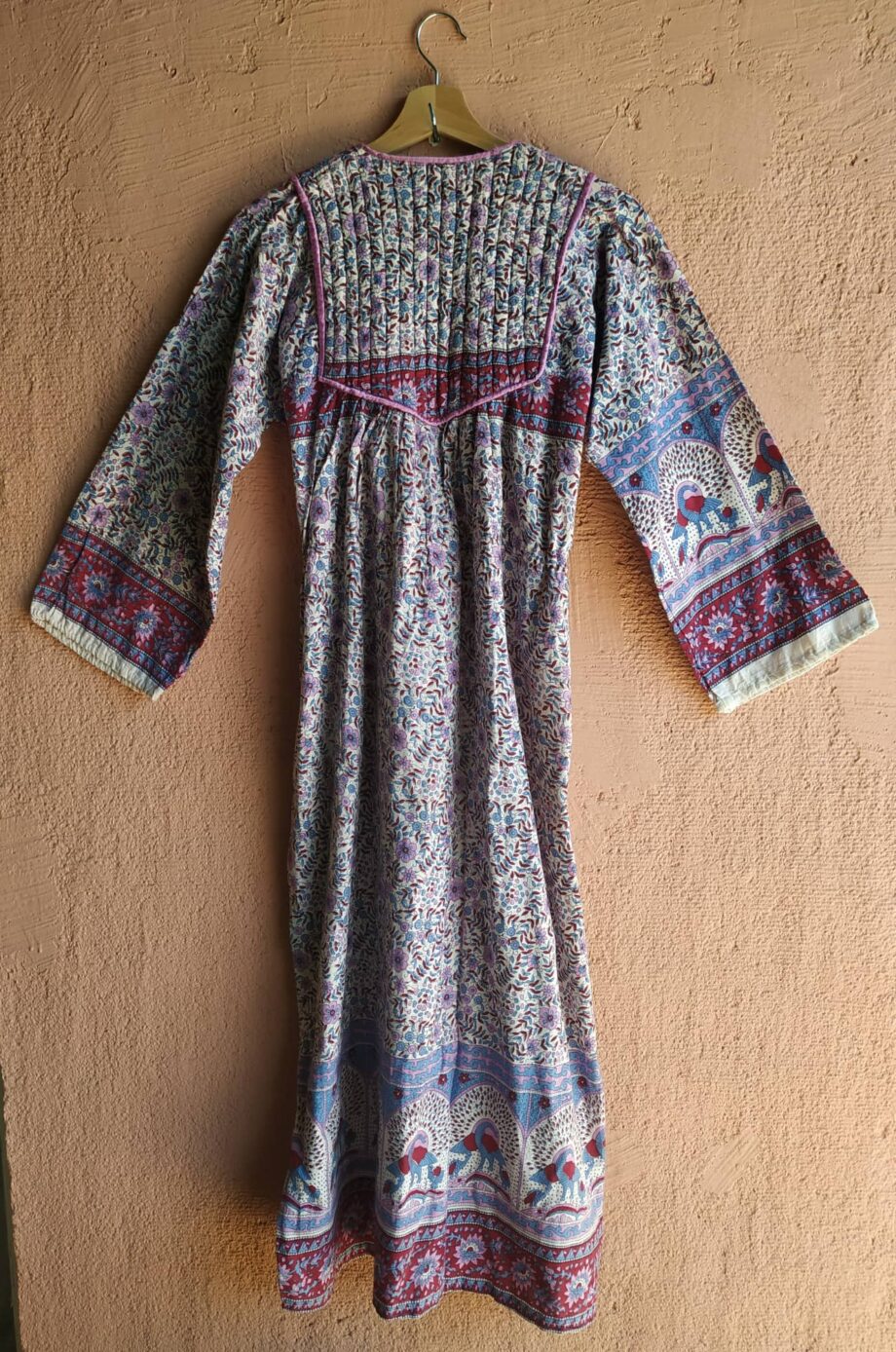 Vintage 70s Indian cotton gauze dress 1