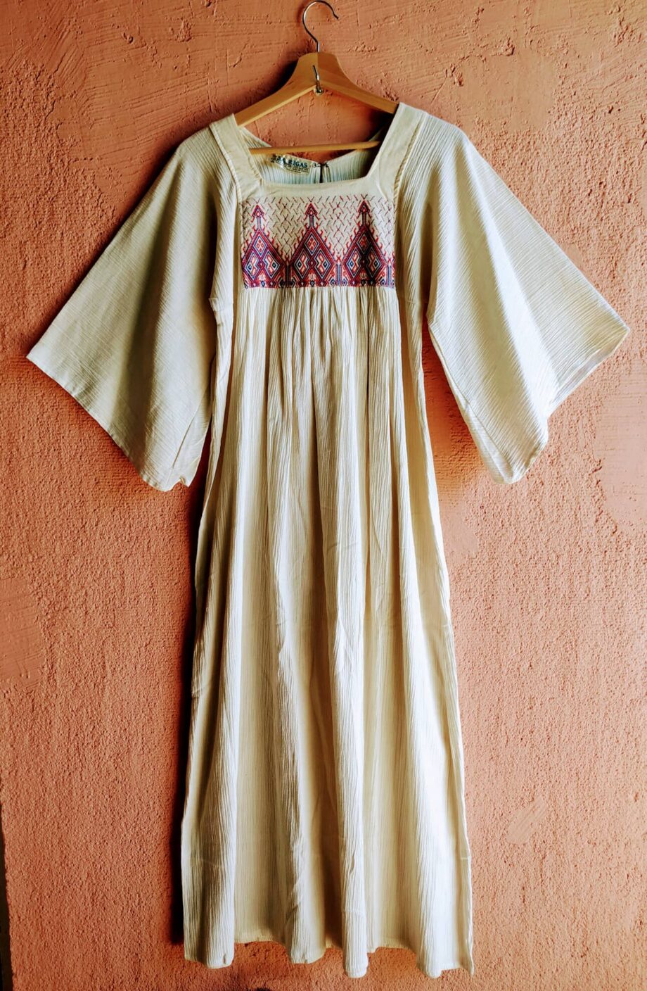 Vintage Cotton 70s Greek Dress