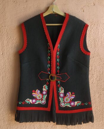 Vintage Folk Hand Embroidered Waistcoat