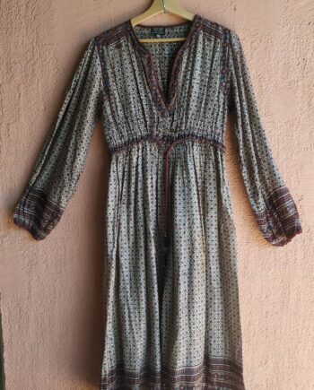 Vintage Indian Gauze Lurex Dress