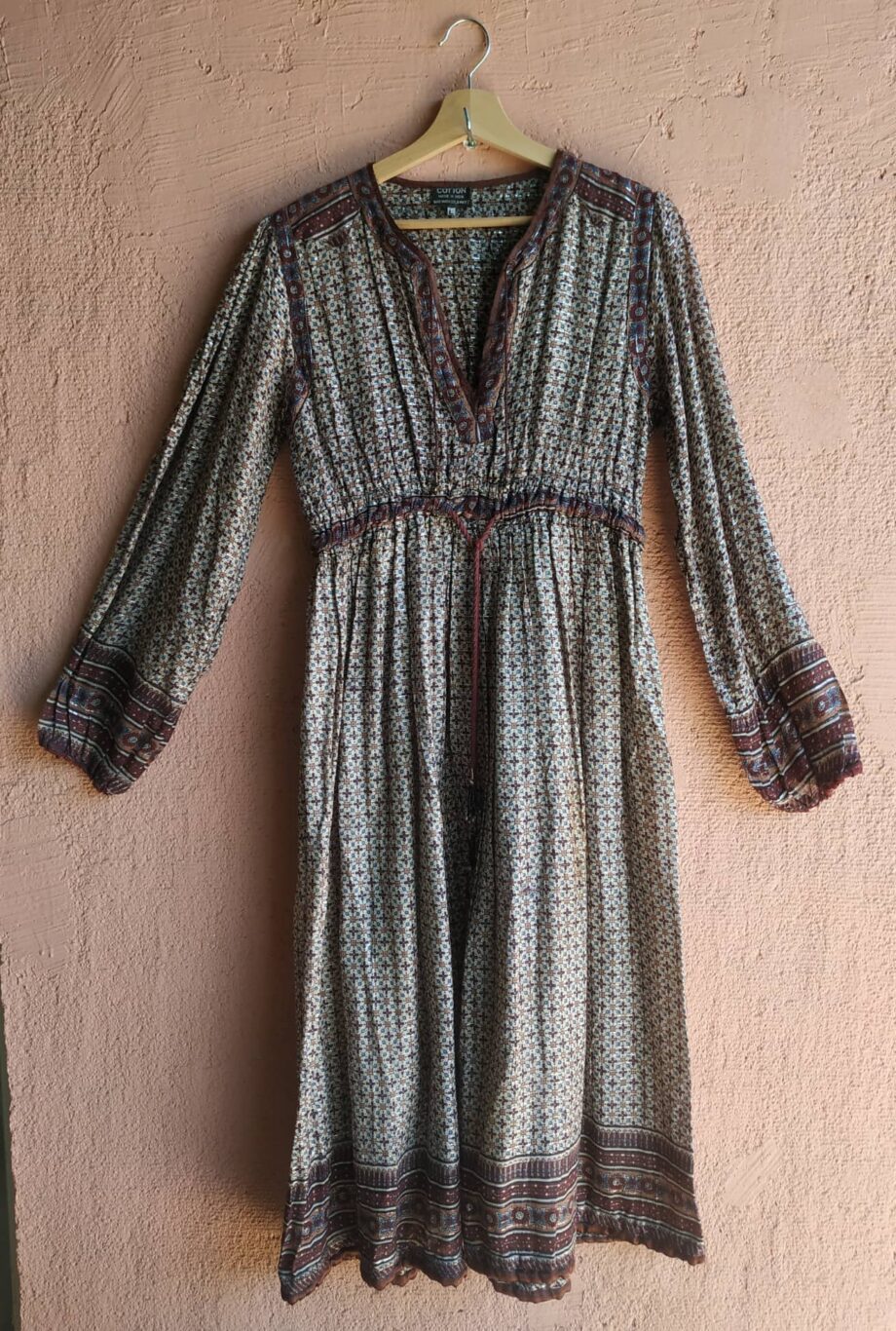 Vintage Indian Gauze Lurex Dress