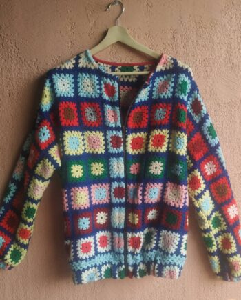 Vintage Handmade Multicolored Wool Jacket 1